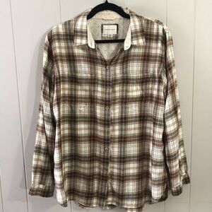 American Eagle Plaid Button Shirt